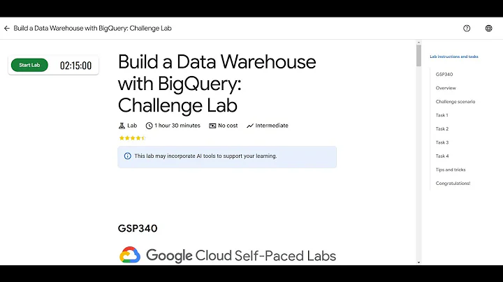 Build a Data Warehouse with BigQuery: Challenge Lab #arcade2025
