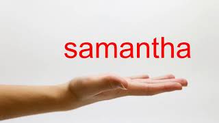 How to Pronounce samantha - American English Resimi