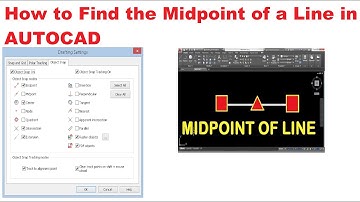Midpoint, Center point is not visible in AUTOCAD  II AutoCAD Tutorial -30