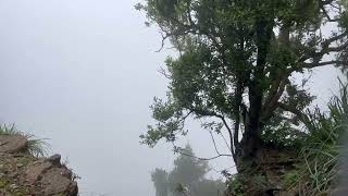 Guna cave in Kodaikanal. Heavy mist and eye catching views.