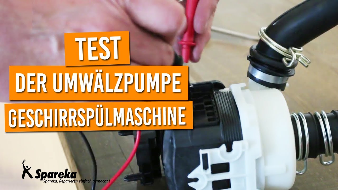 Anleitung für den Test der Umwälzpumpe Ihrer Geschirrspülmaschine - YouTube