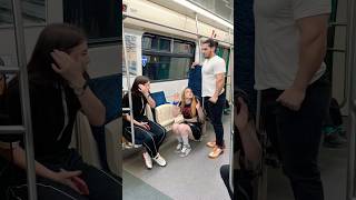 Oho Mini prank in the subway 😜