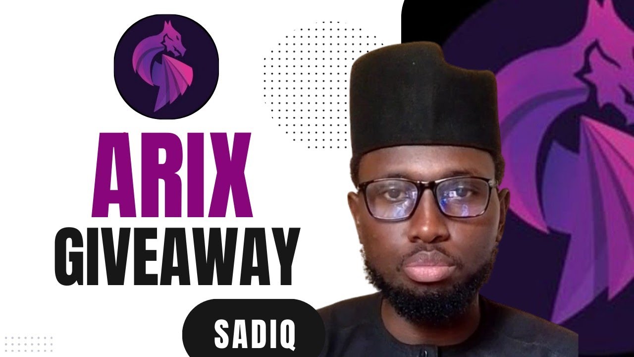 "GIVEAWAY ALERT! 1000 Arix for Sadiq Tech Subscribers!" - YouTube