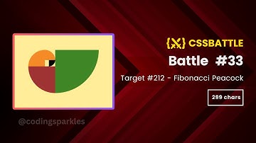 Fibonacci Peacock | CSS Battle | Target 212 | Battle #33 - Outline