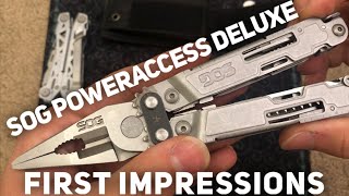 SOG Poweraccess Deluxe Multi-tool First Impressions (This is tool #2 because the first failed!)