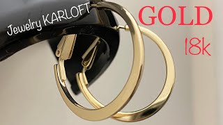 18k GOLD EARRINGS /from JEWELERS KARLOFT