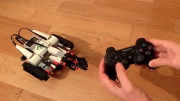 PS3 gamepad controlling LEGO Mindstorms EV3 TRACK3R directly over Bluetooth