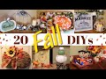 20 Fall Home Decor DIYs – Farmhouse Traditional & Glam – MEGA Fall DIY Video – Dollar Tree and More