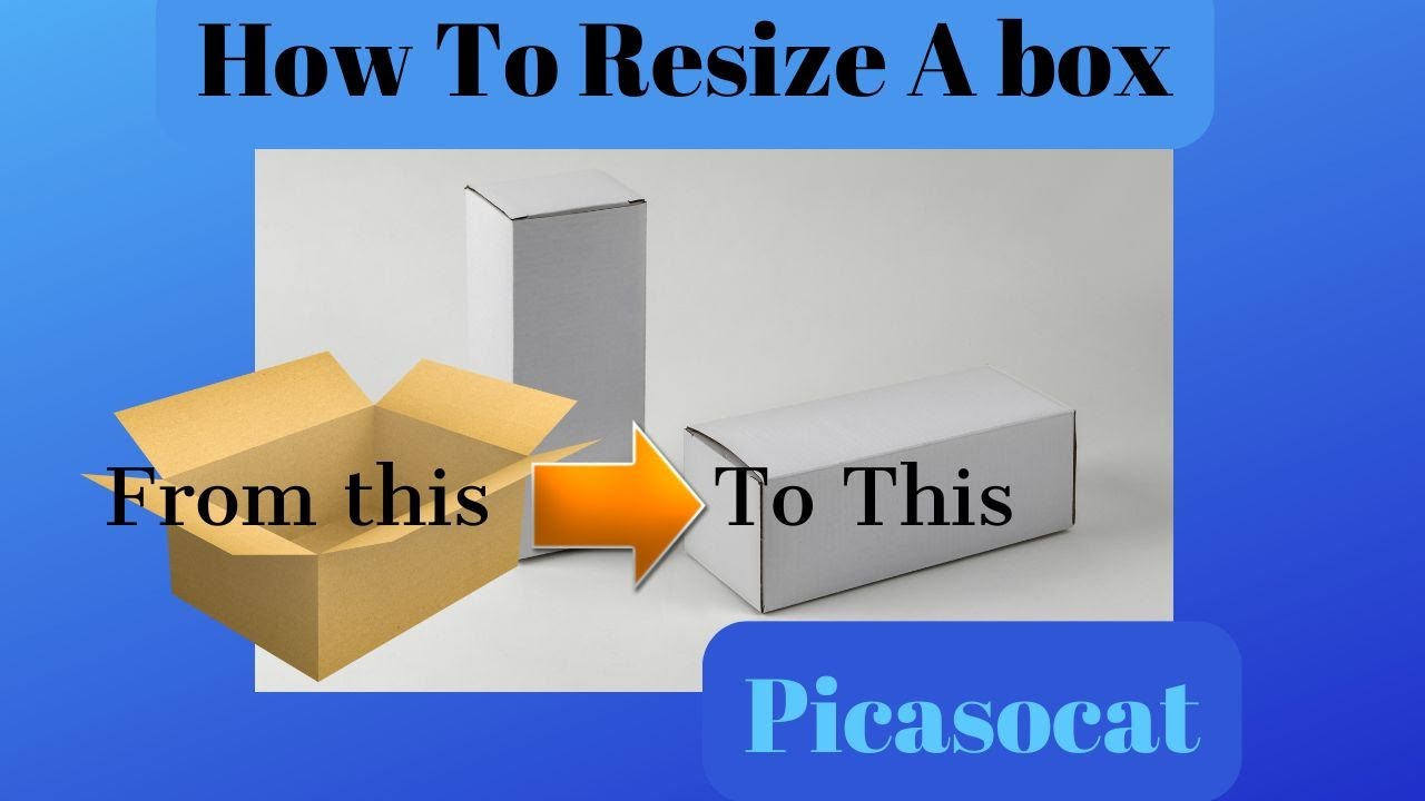 How To Resize A Box To Make Longer - YouTube
