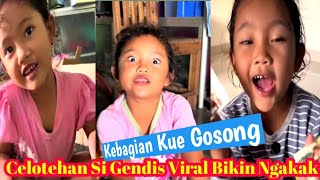 TINGKAH KOCAK & KELUCUAN GENDIS VIRAL BIKIN NGAKAK‼️ PERSIAPAN LEBARAN KEBAGIAN KUE GOSONG