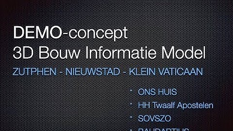 DEMO concept 3D InfoModel Klein Vaticaan