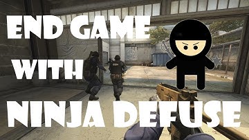 EPIC Ninja Defuse End Game LIKE A BOSS!!!! | CS:GO Ninja Defuse (Cache B Site)