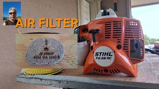 Stihl FS 56 RC Air Filter: How to Remove & Replace