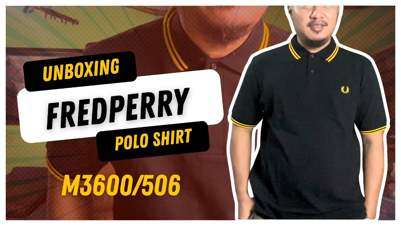FREDPERRY POLO SHIRT BLACK GOLD 3600/506