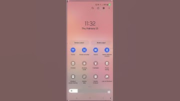 Samsung Galaxy S23 Ultra : How to enable or disable adaptive brightness from quick settings panel
