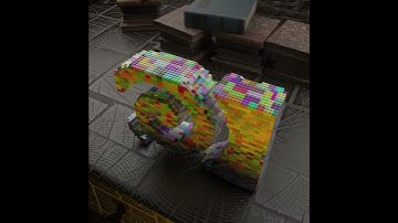 Almost finished Houdini "Lego Generator 2.0" .#wip #sidefxhoudini #lego