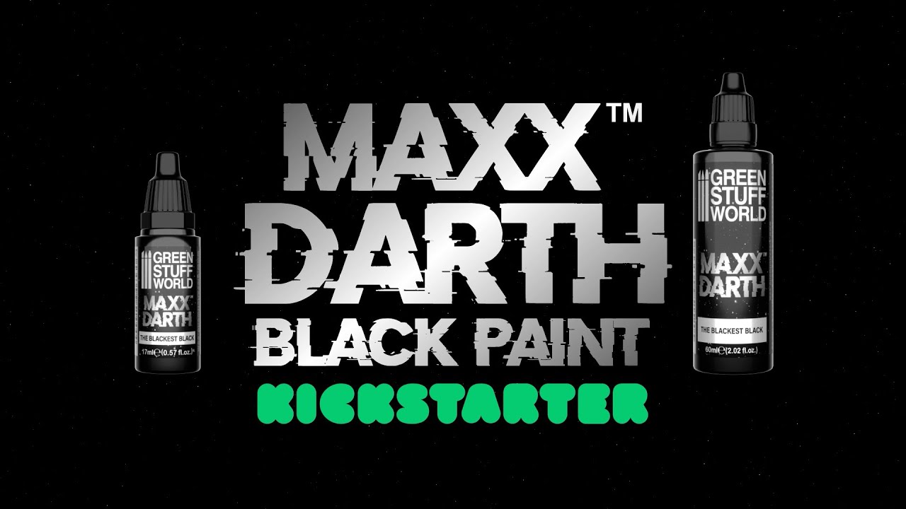  Green Stuff World Maxx Darth Black Paint 17 ml The Blackest  Black Paint 98.9% Light Absorption Rate : Arts, Crafts & Sewing