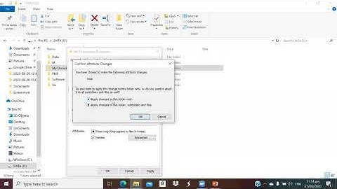 How to Set or Unset Hidden Attribute of Files and Folders in Windows 10 video