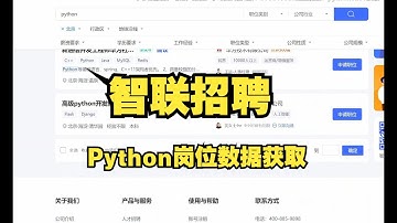 24年新版智联招聘网站工作岗位数据获取【Python】