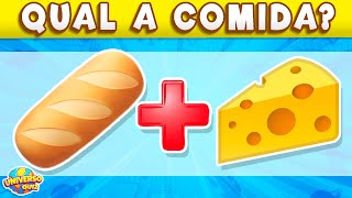 Adivinhe 35 COMIDAS pelos EMOJIS 🍞 Comidas e Bebidas pelos Elementos