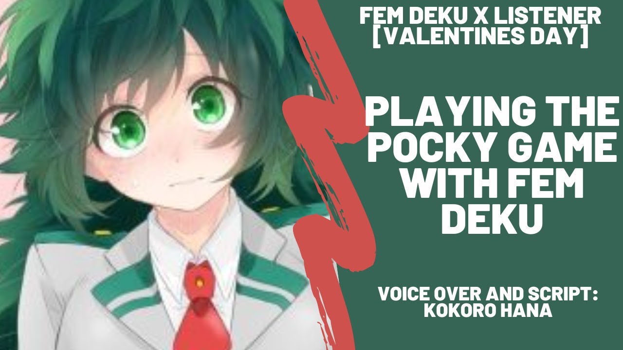 Fem Deku Plays The Pocky Game With You [ASMR] [Valentines Day] [F4A] [BNHA]