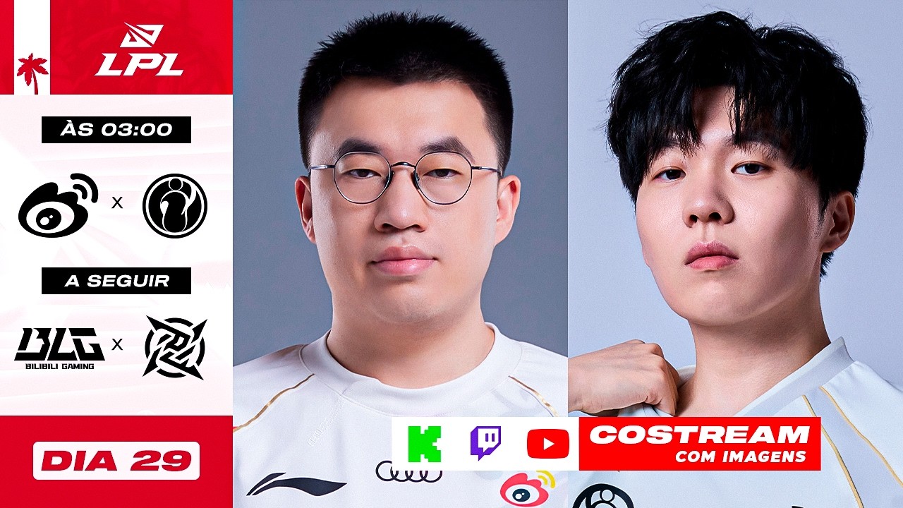 AO VIVO: WBG x IG | BLG x NIP | LPL Dia 29 | ILHA DAS LENDAS !cupom !sadia !grupo !kbmidl