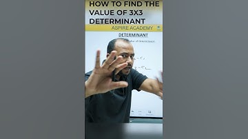 How to Find Determinant of 3x3 Matrix?