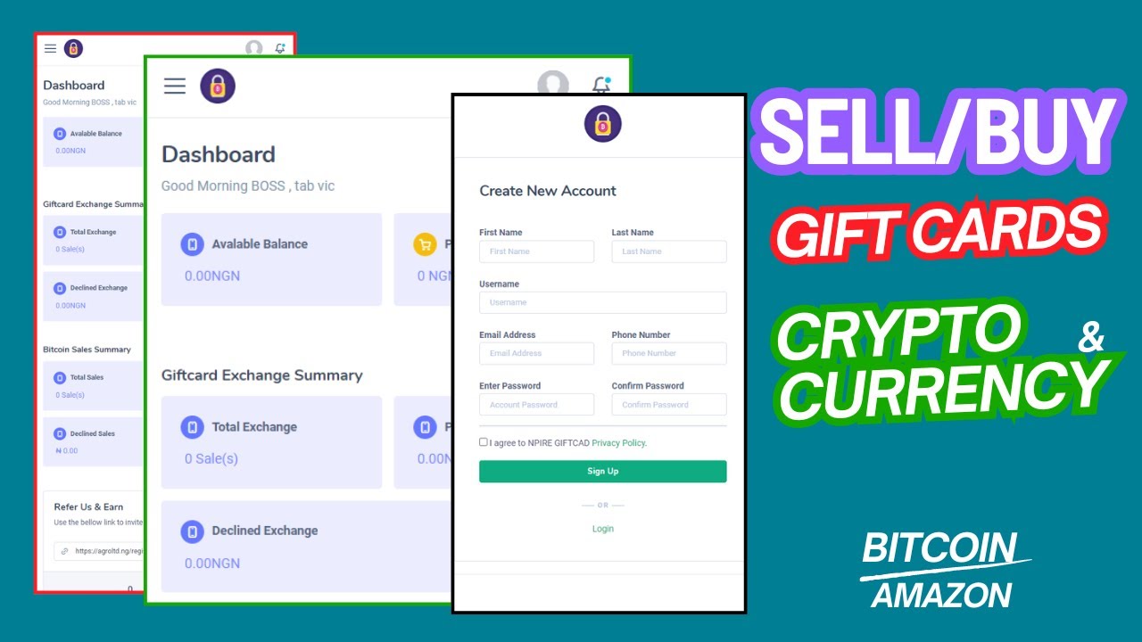 How to Create a Website that SELL/BUY Gift Card and Crypto Currency -  Crypto/Gift Card Website