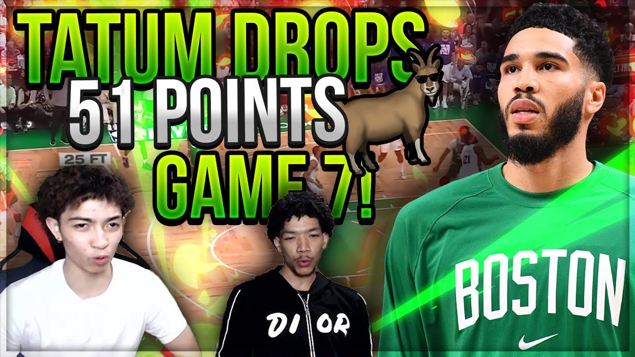 TATUM DROPS THE MOST POINTS IN A GAME 7! 51 PTS! REACTING TO #3 76ERS VS #2 CELTICS HIGHLIGHTS!