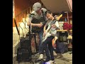 Mina Pang - 8 year old young guitarist playing surf rock tune "Yozora no hoshi" (夜空の星) with daddy