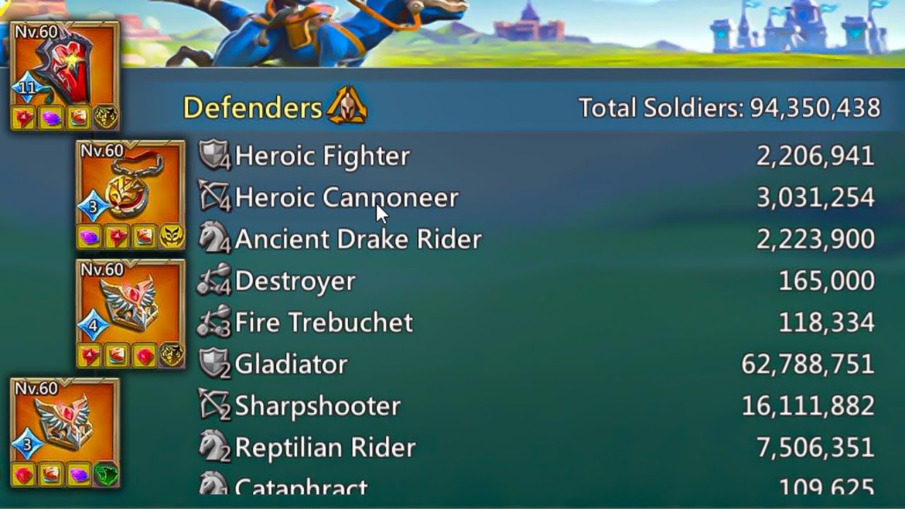 Lords Mobile - We Tried To Zero A 100 Million Troops, But....