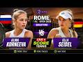 Alina Korneeva vs Ella Seidel 🎾LIVE SCORE TENNIS WTA ROME ITALY OPEN 2026 | Qualifying