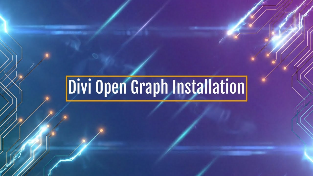 How to Install Divi Open Graph (Step-by-Step) - YouTube