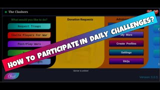 How to participate in Daily Challenges | The Clashers screenshot 1