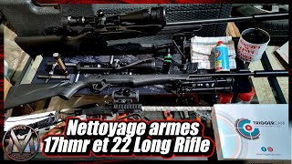 Nettoyage armes 17HMR et 22 Long rifle + remerciements ! Vidéo détente