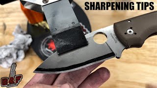SHARPENING TIPS - REPROFILING SPYDERCO KNIVES AT LOWER ANGLES - TSPROF KADET PRO Sharpening Tip Progressive Angle