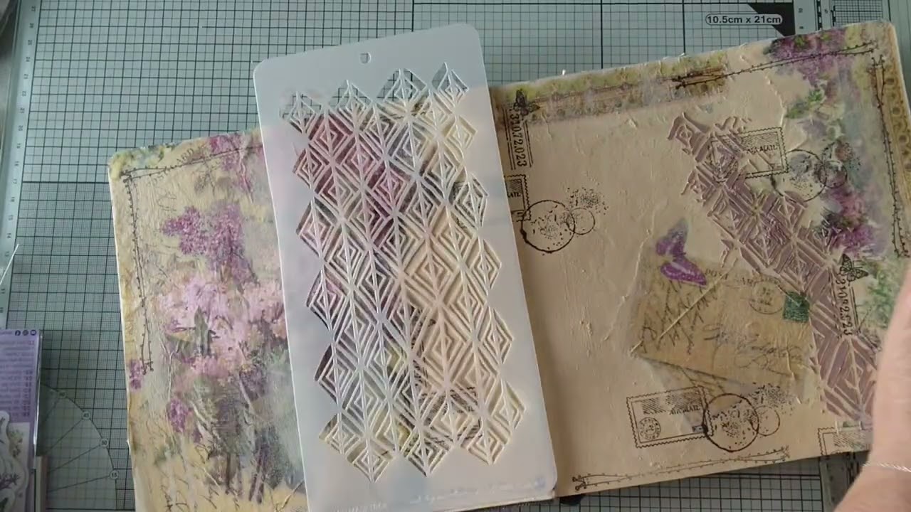 ART JOURNAL : PAPIER DE RIZ ET DIES CUT