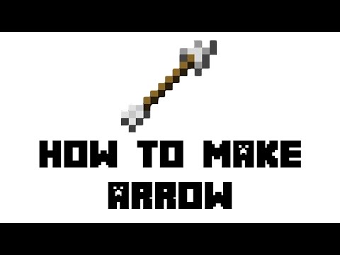 Video: How To Make Arrows In Minecraft