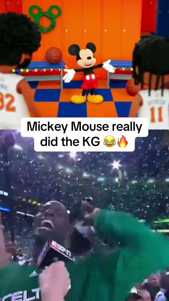 Mickey Mouse pulled out the KG in his pregame speech to the Knicks ?