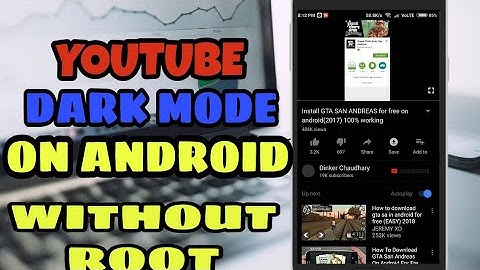 YouTube Dark Mode For Android without Root (2018)