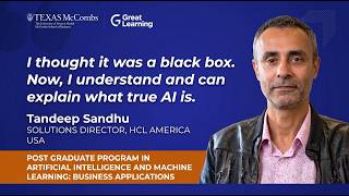 AI & Machine Learning Course Review by Tandeep Sandhu, Solutions Directior