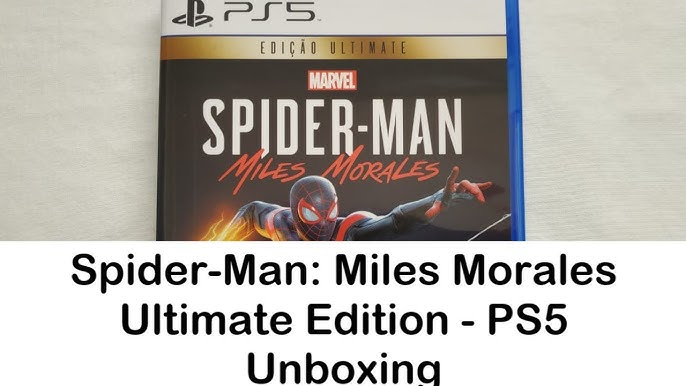 Unboxing - Mídia Física Spider-Man Miles Morales Ultimate