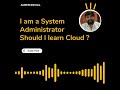 Should I learn AWS ?  #aws #cloudcomputing #awscertification