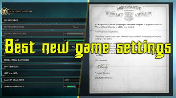 Best settings for a new game of Hogwarts Legacy on PS5 | Letter of acceptance to Hogwarts School