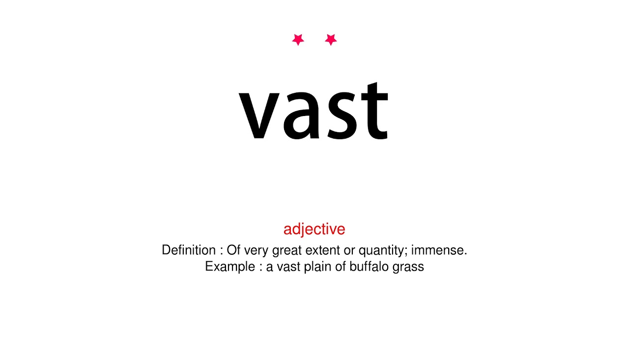 How to pronounce vast - Vocab Today