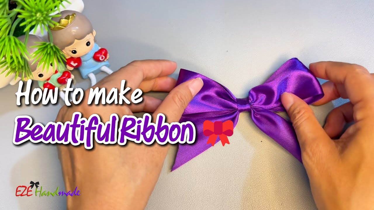 🎀 How to Make Beautiful Ribbons | Easy DIY Ribbon Bow Tutorial - YouTube