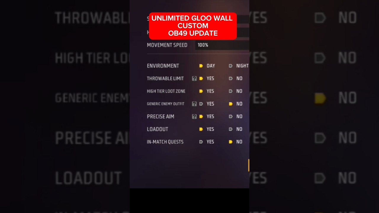 How To Get Unlimited Gloo Wall In Ob49 Update? || New Custom Gloo Wall Kaise Karte Hain ||