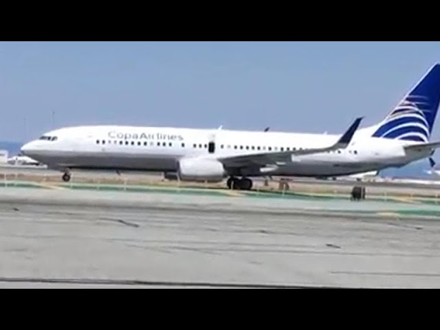 Teen jumps out of plane emergency door at San Francisco airport
