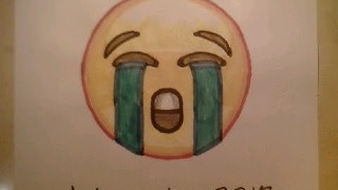 How to Draw the Loudly Crying Face Emoji Tutorial Easy Step By Step Tears For Beginners