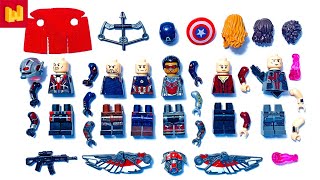 LEGO Captain America, Falcon, Winter Soldier, Wanda, Ant man, Hawkeye, Team Captain America